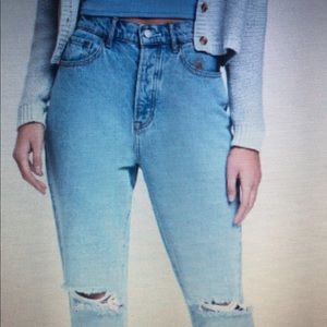 Pacsun high waisted straight jeans